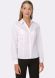 Блуза-сорочка біла з V-подібним вирізом горловини 1222, 42