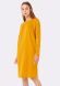 Платье из трикотажа Дайвинг свободного кроя цвета пряной горчицы 5501, 50