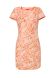 Персикова сукня прямого силуету з жакардової тканини 5414, 52