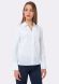 Блуза-сорочка біла в смужку з натуральної бавовняної тканини 1221, 42