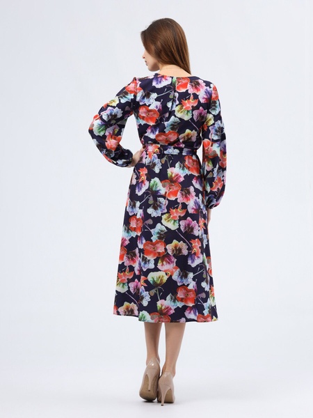 Сукня з віскозного шифону з квітковими мотивами 5763 (42) 2800000076139 фото