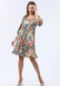 Ошатна сукня з віскозного атласу з акварельним малюнком 5746 (52) 2800000071684 фото 5