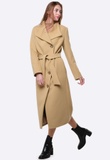 Пальто з коміром апаш бежево-фісташкового кольору 4416 (52) 2800000059606 фото