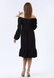 Чорна сукня вільного крою з широким воланом 5749 (42) 2800000072162 фото 2
