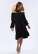 Чорна сукня вільного крою з широким воланом 5749 (42) 2800000072162 фото 4