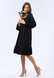 Чорна сукня вільного крою з широким воланом 5749 (42) 2800000072162 фото 3
