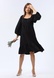 Чорна сукня вільного крою з широким воланом 5749 (42) 2800000072162 фото 1
