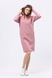 Бузково-рожева тепла сукня худи на флісі 5712р (52) 2800000066789 фото 1