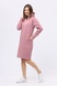 Бузково-рожева тепла сукня худи на флісі 5712р (52) 2800000066789 фото 3