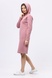Бузково-рожева тепла сукня худи на флісі 5712р (52) 2800000066789 фото 2