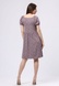 Літня бузкова сукня зі стрейч льону з дрібним квітчастим принтом 5733 (50) 2800000070328 фото 2