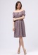 Літня бузкова сукня зі стрейч льону з дрібним квітчастим принтом 5733 (50) 2800000070328 фото 3
