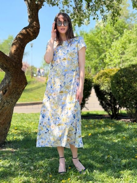 Сукня максі з акварельним малюнком 5835 3543100000015 фото