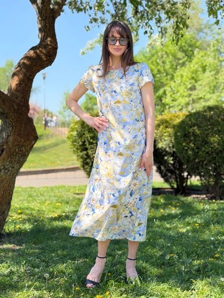 Сукня максі з акварельним малюнком 5835 3543100000015 фото