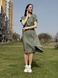 Сукня з суцільнокроєними рукавами кольору хакі 5769 (42) 2800000076788 фото 5