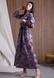 Бузкова сукня максі з контрастним квітковим принтом 5690 (52) 2800000063382 фото 5