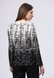 Чорно-біла трикотажна блуза з абстрактним принтом 1303 (52) 2800000068905 фото 2