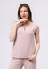 Ніжно-рожева блуза з віскозної тканини жатка 1304 (52) 2800000069490 фото 1