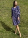 Синя сукня вільного крою з віскозного шифону з квітковим принтом 5767 (42) 2800000076399 фото 5