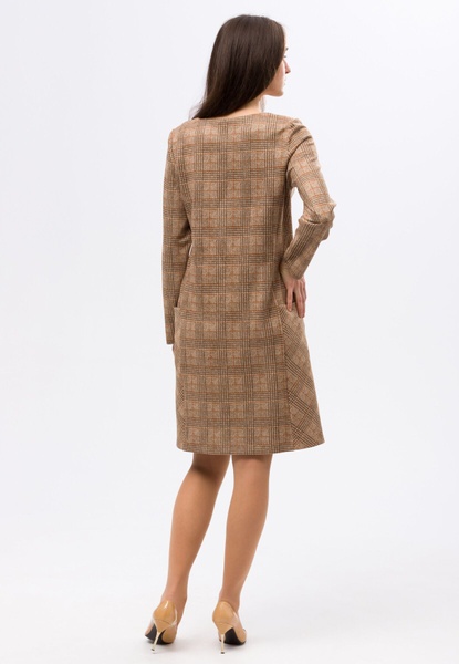 Світло-коричнева сукня з екозамші 5688 (42) 2800000062460 фото