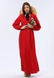 Червона сукня максі з віскозної тканини з фактурною жатою структурою 5752 (52) 2800000072513 фото 4