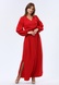 Червона сукня максі з віскозної тканини з фактурною жатою структурою 5752 (52) 2800000072513 фото 1