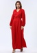Червона сукня максі з віскозної тканини з фактурною жатою структурою 5752 (52) 2800000072513 фото 3