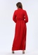 Червона сукня максі з віскозної тканини з фактурною жатою структурою 5752 (52) 2800000072513 фото 2