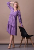 Лавандова сукня вільного крою з віскозного шифону 5691 (44) 2800000063467 фото