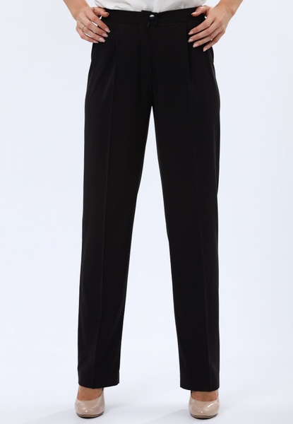 Класичні чорні брюки з напіввовняної тканини 7170 (42) 2800000072520 фото