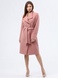 Рожеве демісезонне пальто з коміром апаш 4448 (42) 2800000075521 фото 2