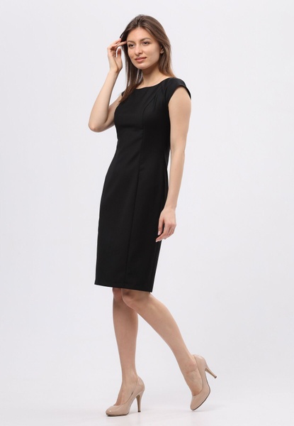 Чорна сукня футляр з м'якої костюмної тканини 5724 (54) 2800000068608 фото