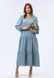 Сіро-блакитна сукня максі з широкою оборкою 5748с (42) 2800000072100 фото 4