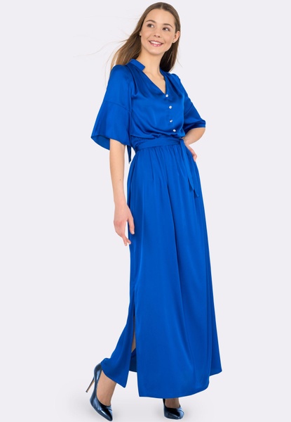 Сукня максі з віскозного шовку яскравого синього кольору 5515 (42) 2800000036256 фото