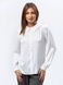 Перлинно-біла блуза з віскозного атласу 1311 (42) 2800000072681 фото 1