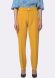 Жовті брюки з костюмної тканини з еластаном 7137o, 44