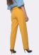 Жовті брюки з костюмної тканини з еластаном 7137o, 44