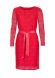 Гіпюрова сукня червона з поясом 5342к, 44