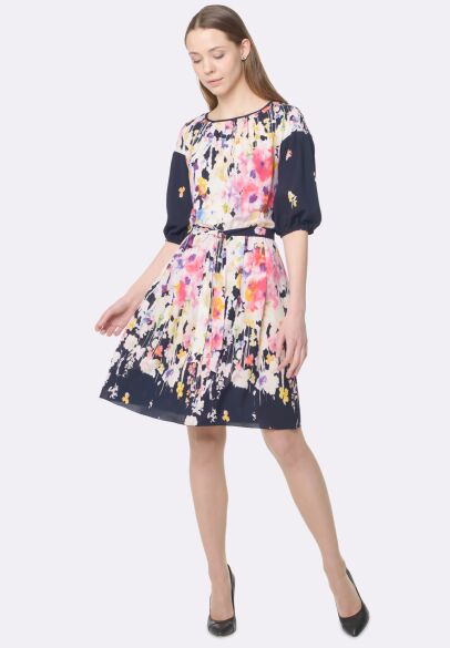 Легка шифонова сукня з квітковим принтом 5637