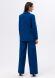 Широкі брюки яскраво-синього кольору з костюмної тканини 7147, 42