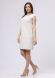 Біла сукня-сарафан з екошкіри 5730, 50