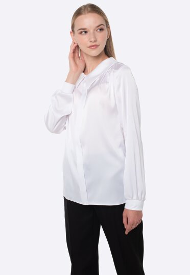 Белая блуза из вискозного шелка1281