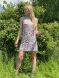 Літня сукня прямого крою з оригінальним принтом 5650, 54