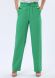 Яскраві зелені штани з кишенями та оригінальним поясом 7168, 52