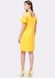 Жовта сукня з широкою оборкою 5538, 52