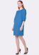 Голубое платье прямого силуэта с карманами 5635, 44