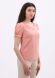 Легкая блуза с рукавами фонариками персикового цвета 1290, 42