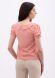 Легкая блуза с рукавами фонариками персикового цвета 1290, 54