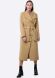 Пальто з коміром апаш бежево-фісташкового кольору 4416, 44