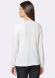 Перлинно-біла блуза з декоративним воланом 1264, 44